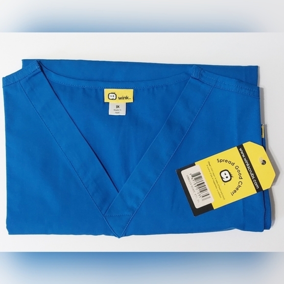 Royal Blue WonderWink Scrub Top - Picture 5 of 5